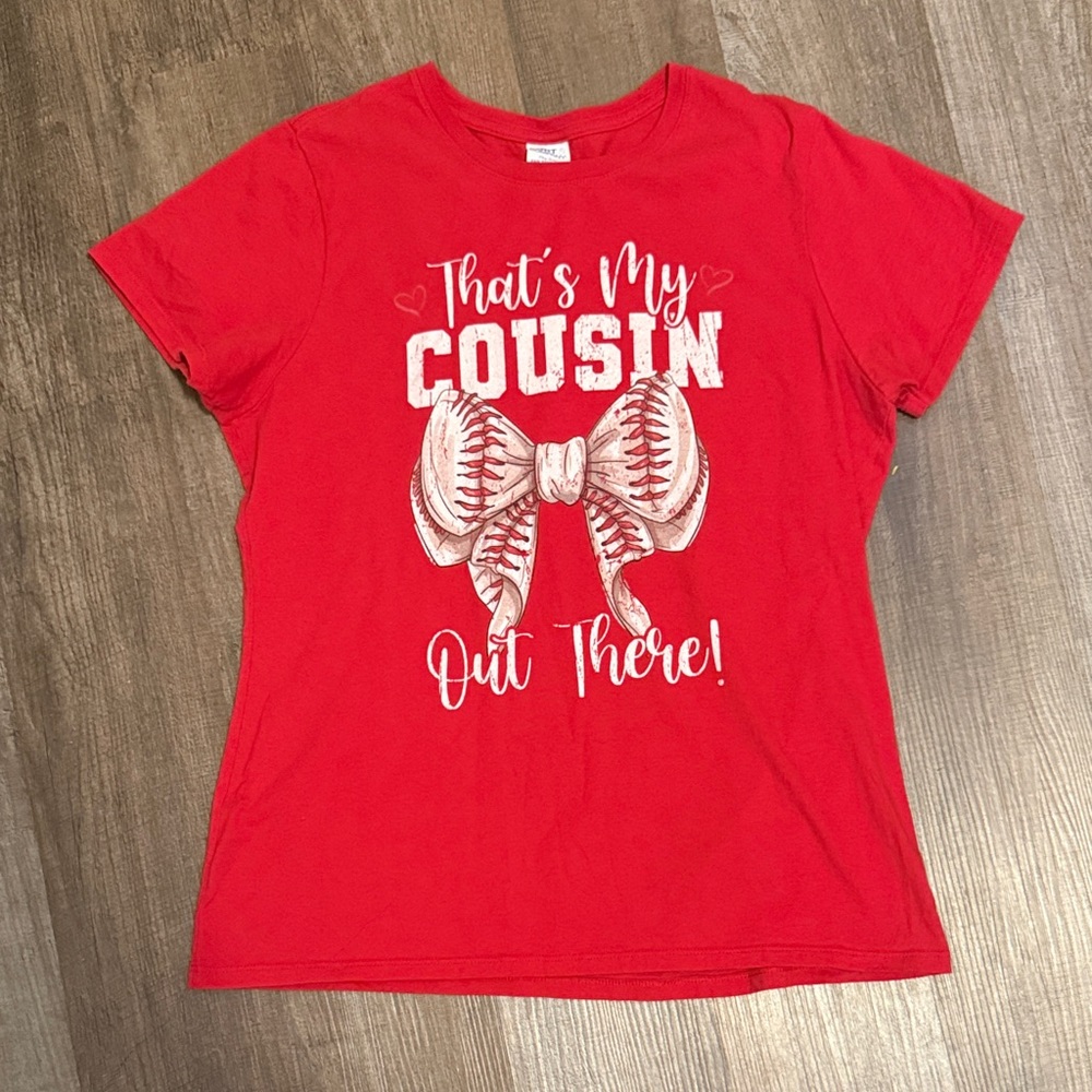 Port and Company Red Graphic Baseball Ter